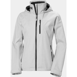 Helly Hansen Crew Hooded Sailing Jacket 2.0 Grey Fog Μπουφάν Γυναικείο Καλοκαιρινό