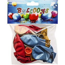 Μπαλόνια 12" Σετ 15τμχ Μεταλιζέ Toy Markt 71-1243 - Toy Markt - 71-1243