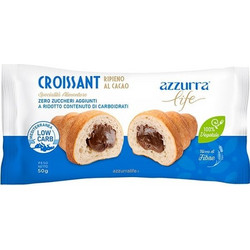 Azzurra Life Croissant with Cacao Cream Κρουασάν με Γέμιση Κρέμας Κακάο, 50gr