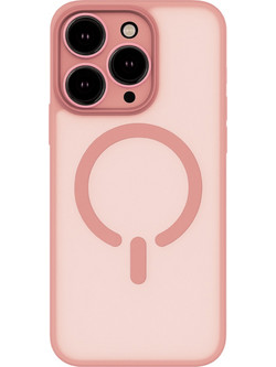ObaStyle Semiclear Ματ Θήκη MagSafe για iPhone 15 Pro Max - Ροζ