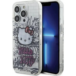 Hello Kitty IML Kitty On Bricks Graffiti case for iPhone 13 Pro / 13 - white - (Hel000008-0)