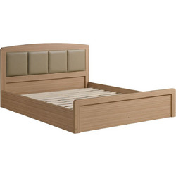 LIFE Caliber LUX Κρεβάτι Διπλό +Στρώμα 150x200cm Woodwell Sonoma Oak