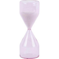 Present Time γυάλινη κλεψύδρα 18εκ.ροζ γυαλί