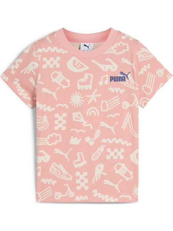 Puma Παιδικό T-Shirt Κοντομάνικο Ροζ 685156-18