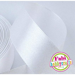 Κορδέλα Fabi Σατέν 15mm x 50y Άσπρο