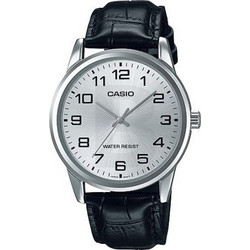 Casio Standard Ανδρικό Ρολόι με Μαύρο Δερμάτινο Λουράκι MTP-V001L-7B