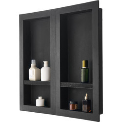 VEVOR Ντουζιέρα με εσοχή 40,6 x 81,3 + Ράφι τοίχου 40,6 x 81,3 cm για μπάνιο