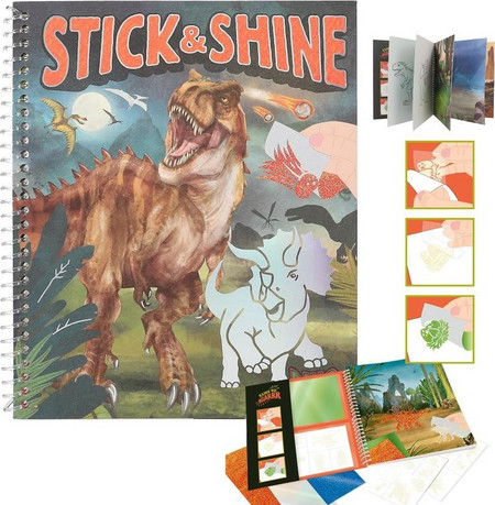Dino World - Colouring Book Stick & Shine (0412473 )
