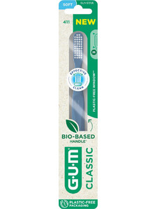 Gum 411 Classic Regular Soft Οδοντόβουρτσα Γαλάζια