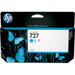 HP 727 Cyan Μελάνι Εκτυπωτή Inkjet 130ml B3P19A