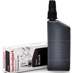 Isomars μελάνι για ραπιδογράφο μαύρο 25ml