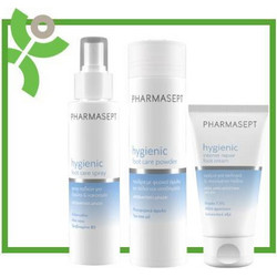 Pharmasept Pharmasept Hygienic Foot Care Spray Σπρέι Ποδιών για Ιδρώτα & Κακοσμία, 100ml & Foot Powder Φυσική Πούδρα Αμύλου για Πόδια & Υποδήματα, 70gr & Hygienic Intense Repair Foot Balm Βάλσαμο για