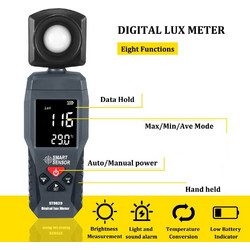 Ψηφιακό Φωτόμετρο με LCD Οθόνη και 8 Λειτουργίες 1-200000 Lux ST9620