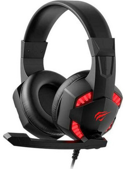 Havit H2032d Gaming Headset Over Ear Black Red