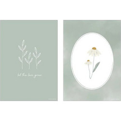Little dutch Α3 αφισα doule sided prinτ flowers PW10810810