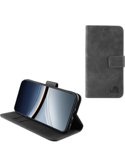 Lime Essential Magnet Book Stand Clip Wallet Grey 6.83" (Xiaomi Poco F7)