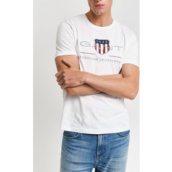 GANT ΜΠΛΟΥΖΑ ΚΜ REG ARCHIVE SHIELD SS T-SHIRT 3G2003199-110 White
