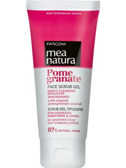Farcom Mea Natura Pomegranate Gel Scrub Προσώπου 100ml