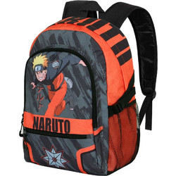 Karactermania Naruto Shippuden Shuriken Σχολική Τσάντα Πλάτης Δημοτικού Πορτοκαλί Ανθρακί 05396