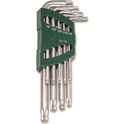 Torx μπίλια μακριά σετ 9τεμ. T10 - T15 - T20 - T25 - T27 - T30 - T40 - T45 - T50 / ST09715