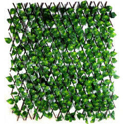 160x120cm Τεχνητός Φράχτης με Πράσινο Φύλλωμα