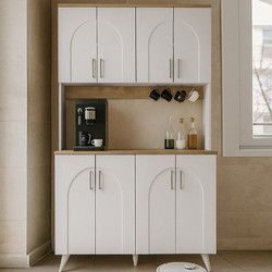 Έπιπλο Κουζίνας Kalira 4 Χρώμα Λευκό - Rota Oak 120x40x196