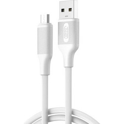 Καλώδιο Micro USB Φόρτισης Δεδομένων 2.4A 1m Λευκό XO NB265