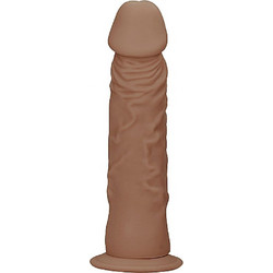 Shots RealRock Dong without Testicles Ρεαλιστικό Dildo με Βεντούζα 23cm Mocha