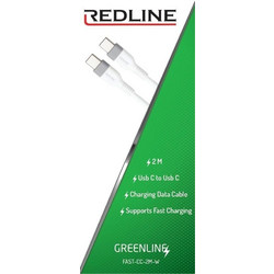 REDLINE Fast Greenline USB-C to USB-C 2m White REDLINE.FAST.CC2MW