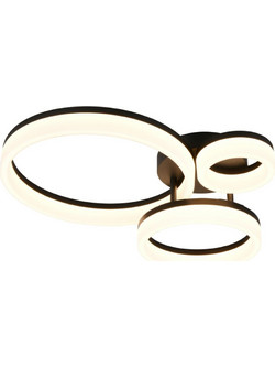 Φωτιστικό Οροφής - Πλαφονιέρα Scope R63601332 SMD32W 4000lm 3000K 51x40,5x12,5cm Black RL Lighting