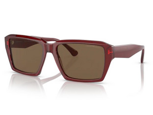 Emporio Armani EA4186 5075/73 Ανδρικά Γυαλιά Ηλίου Τετράγωνα Κοκάλινα Κόκκινα με Καφέ Polarized Φακό