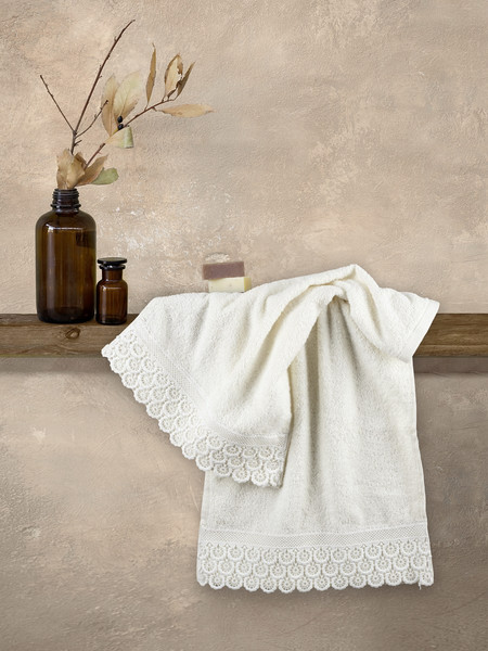 Σετ Πετσέτες (2 x 30x50) - Union Ivory της Nima Home 100% Cotton, 400 gsm Σετ (2 x 30x50)
