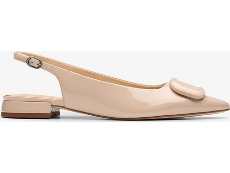 Clarks γυναικείες μπαλαρίνες slingback λουστρίνι Sensa 15 Trim'' - 26183132 Nude