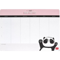 Πλάνο εβδομαδιαίο μπλοκ 25x17cm Legami Panda DW0005