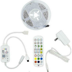 Eurolamp Smart Ταινία LED Wi-Fi 12V RGB Φως 5m Τύπου SMD5050 με Τροφοδοτικό, Τηλεχειριστήριο & WiFi Controller (145-70043)