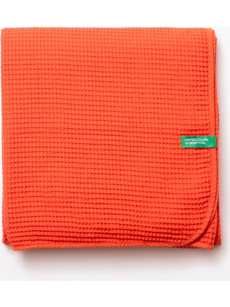 Benetton Rainbow Ριχτάρι Καναπέ Βαμβακερό Πορτοκαλί 140x190 - Foam