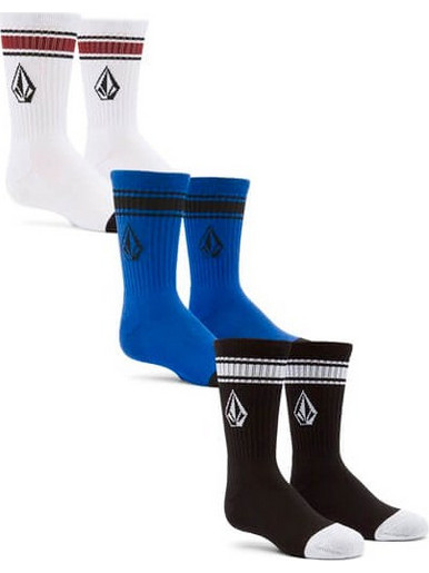 Volcom Full Stone 3-Ζευγάρια Κάλτσες Παιδικές - Multicolor (F6332431-MLT)