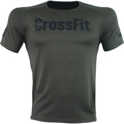 T-SHIRT DRI FIT CROSSFIT Χακί Με Μαύρο Logo 21226 (H&S)