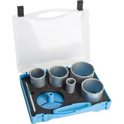 Ποτηροτρύπανα Carbide Για Πλακάκια & Κεραμικά 33mm - 83mm 6Τεμ. Fixtec FAHS-7