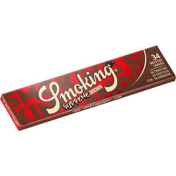 Smoking SUPREME BROWN King Size 34 Ακατέργαστο Χαρτάκια Στριφτού