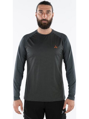APU OLYMPUS LS T-SHIRT DARK GREY 80522