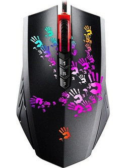 A4Tech Bloody A60 Ενσύρματο Gaming Ποντίκι RGB 4000 DPI Black