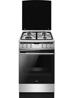 Amica 57GEH3.33HZpTaDNAXx Κουζίνα Ηλεκτρική 65lt με Εστίες Αερίου 50cm