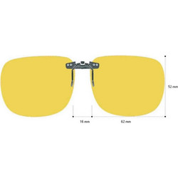 Sunglasses CLIP ON ΓΙΑ ΚΟΚΑΛΙΝΟ ΚΑΙ ΜΕΤΑΛΛΙΚΟ ΣΚΕΛΕΤΟ 932533/62
