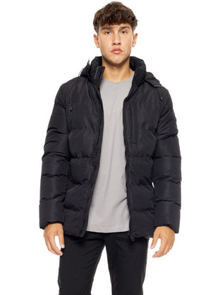 Biston Ανδρικό Μπουφάν Χειμωνιάτικο Puffer Μαύρο 50-201-012