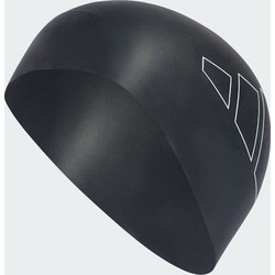 Adidas Logo Σκουφάκι Κολύμβησης Ενηλίκων από Σιλικόνη Μαύρο