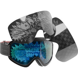 SPRAYGROUND GRAFFITI SKI GOGGLES SET Z683