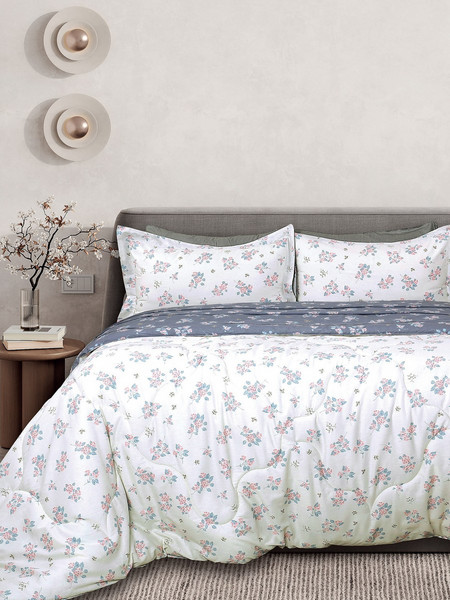 Πάπλωμα Υπέρδιπλο Σετ Bed In Bag B0700 Satin Cotton Palamaiki (230x250) 5Τεμ