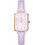 Daniel Wellington Quadro Γυναικείο Ρολόι με Μωβ Δερμάτινο Λουράκι DW00100637