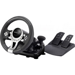 Maxx Tech Pro Racing Kit Τιμονιέρα 180° με Ταχύτητες & Πετάλια για PC PS4 Xbox X Xbox One & Switch